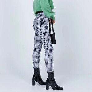Princess Polly Iggy Gingham Pants Black/White